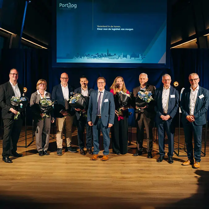 Vijfenzeventig jaar Portilog podium