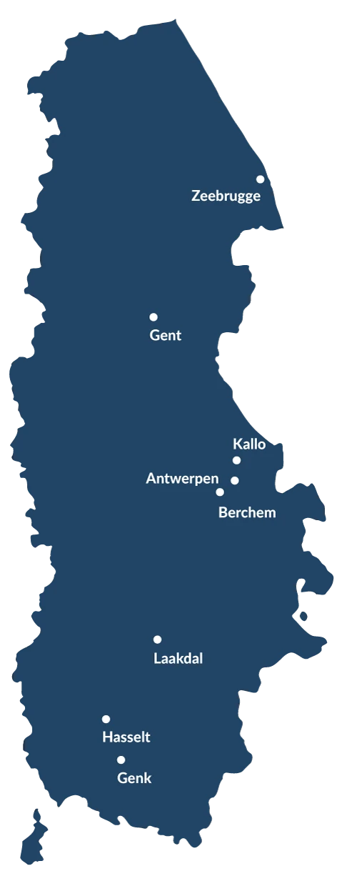 Onze leslocaties in Vlaanderen